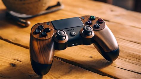 premium ai image  video game controller   table