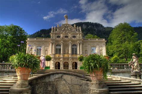 Linderhof Castle Built By The Extremely Eccentric King Ludwig Ii Of