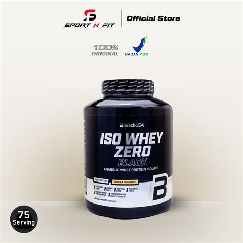 BIOTECH ISO WHEY ZERO BLACK 2270gram Vanilla Sport N FIT