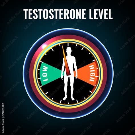 Testosterone deficiency concept Stock Vector | Adobe Stock