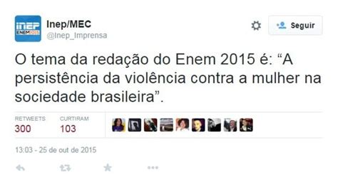 Enem 2015 Tema - INEP divulga tema do ENEM 2015, veja como abordar | Mídia Bahia