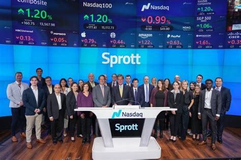 morning  sprott team  honored  ring  opening bell