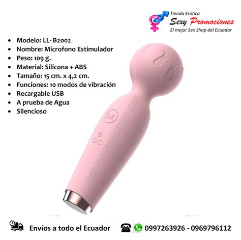 Vibrador Recargable Forma Micr Fono Sexypromociones Tienda Sex Shop