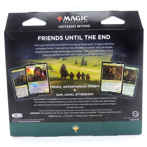 MTG Commander Deck Food And Fellowship LOTR Madtoyz