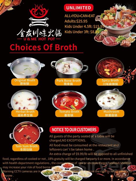 Menu U Me Revolving Hot Pot