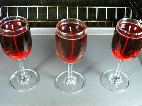 How to Make Wine Glass Gel Candles