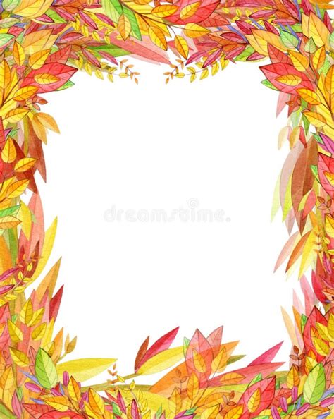 Autumnal Frame With Fall Leaves On White Background Flat Lay