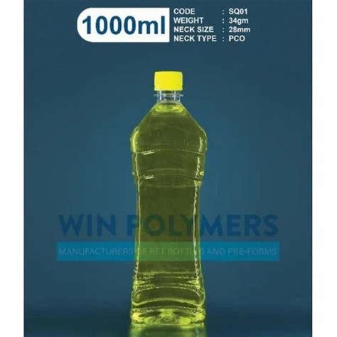 Ml Pet Oil Bottle At Rs Piece Edible Oil Bottle In Thrissur