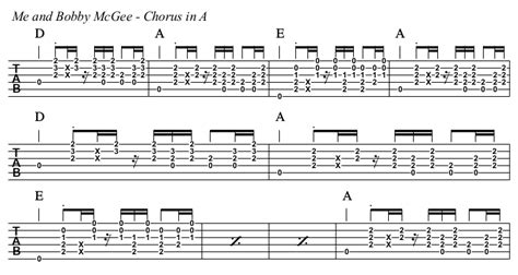 Me And Bobby Mcgee Janis Joplin Guitar Lesson With Tab Spytunes Lessons