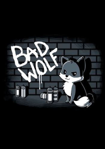 quadro  poster bad wolf quadrorama