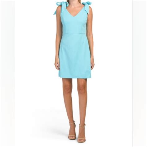 Bcbgeneration Dresses Bcbg Generation Aqua Bow Shoulder Dress