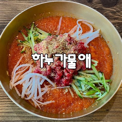 경주 함양집 분점 하누가물애 후기 한우 물회 맛집 육회비빔밥 맛집 주차 네이버 블로그