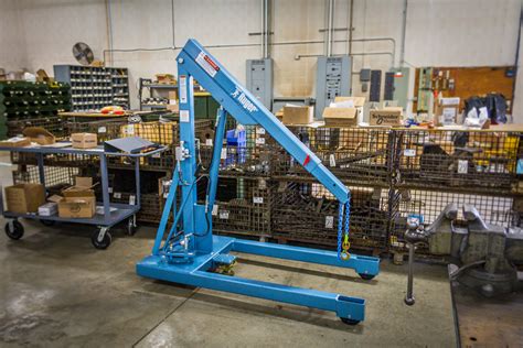 Floor Crane Standard Series Manual Hydraulic Shop Crane David Round