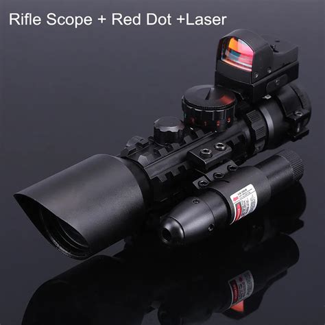 Hunting Riflescope Redgreen Dot Laser Scopes Tactical Optics Airsoft