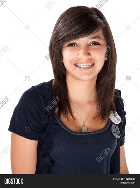 Cute Latina Braces Image Photo Free Trial Bigstock