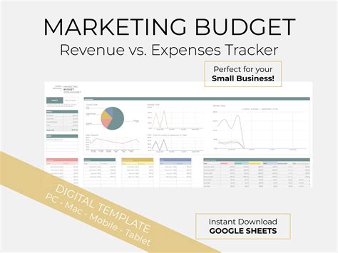Marketing Budget Spreadsheet | Marketing Campaign Template | Online