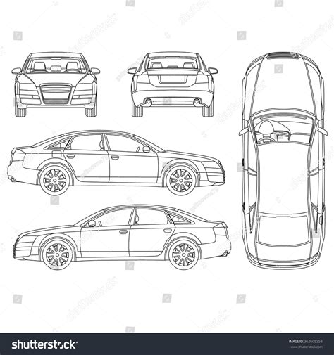 Gallery For Simple Car Drawing From Top