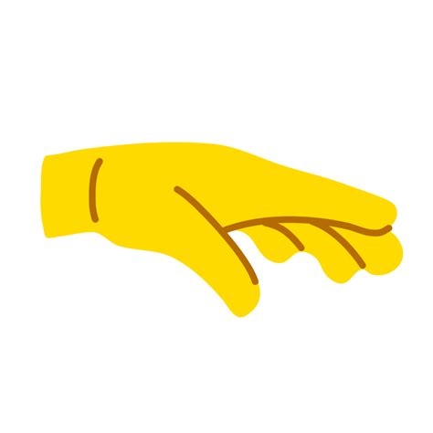 Yellow Hand Showing Symbol Png 11099611 Png