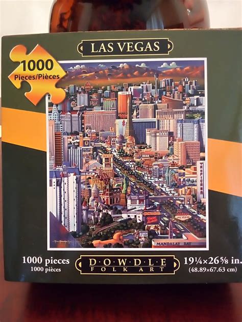 Dowdle Las Vegas 1000 Pc Jigsaw Puzzle Eric Dowdle Folk Art Puzzle