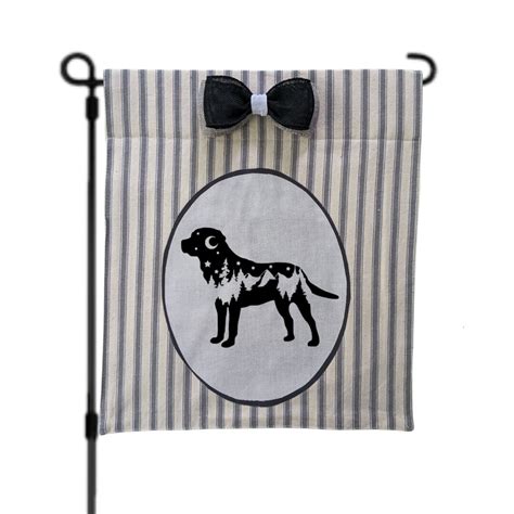 Labrador Garden Flag Black Lab Yard Sign Outdoor Decor Etsy