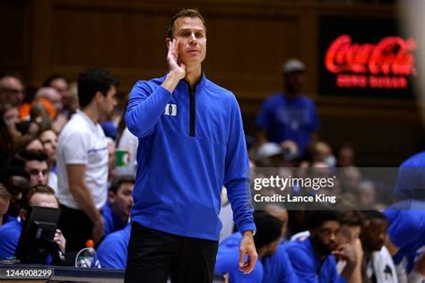 Head Coach Jon Scheyer Of The Duke Blue Devils Directs His Team News Photo Getty Images