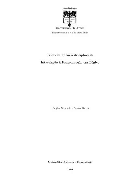 PDF Texto de apoio µa disciplina de Introduc ao µa Programac ao