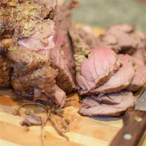 Herb Stuffed Rotisserie Leg Of Lamb Lindysez Recipes