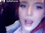 Bella Thorne Dances In A Lilac Bikini Top In New York City Daily Mail