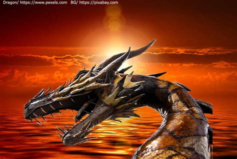 Sunset Dragon Manip By Luckybonsaitree On Deviantart