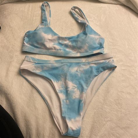 Small Tie Dye Bikini From Romwe Great Condition High Depop
