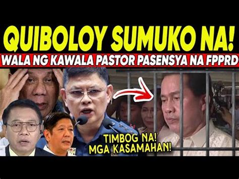 Shocking Grabe To Wala Ng Kawala Si Quiboloy Sumuko Na Pnp Nagsalita