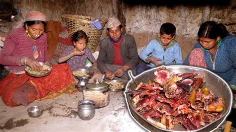 Dharme Brother S Daughter Cooks Mutton Skills Soup Curry YouTube