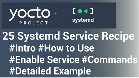 Yocto Tutorial 25 SystemD Service Recipes Part 1 A Step By Step