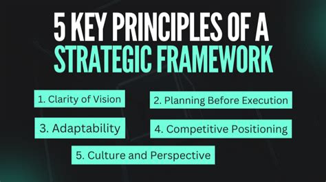 5 Key Principles of a Strategic Framework