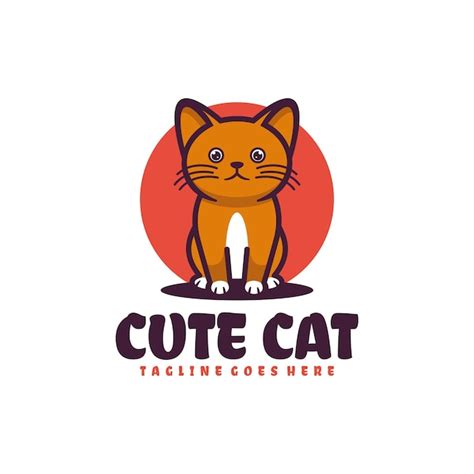 Cute cat mascot logo design | AI-generated vector