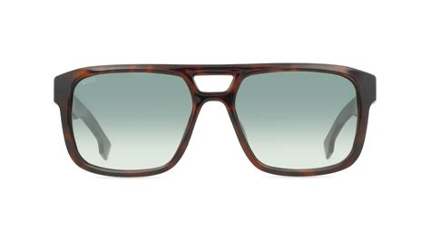 Boss 1648/S w kolorze Hawana Hawana / Zielony Gradient - Fielmann