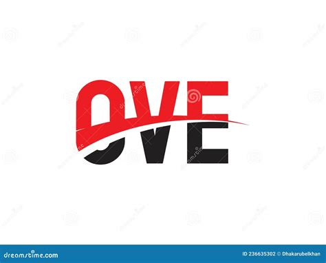 ove letter initial logo design vector illustration stock vector