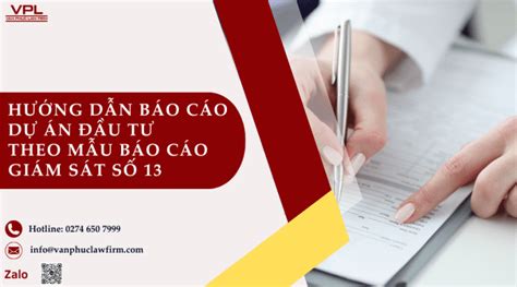 Hướng dẫn báo cáo dự án đầu tư theo mẫu báo cáo giám sát số 13
