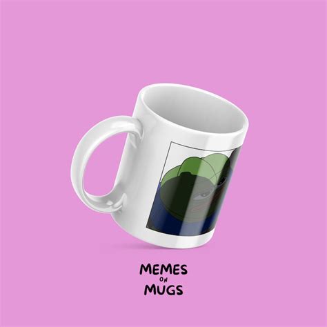 Boob Shadow Pepe The Frog Mug Cozy Peepo Meme Memes On Etsy