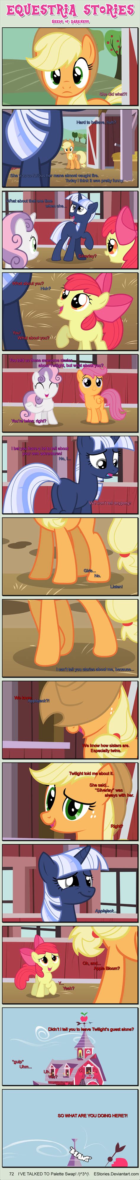 Safe Artist Estories Apple Bloom Applejack Scootaloo