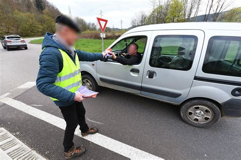 Vallée de la Bruche Manifestation anti réforme des retraites au rond