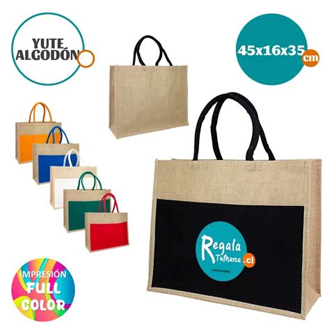 Bolsa Yute y Algodón Canvas Bolso Personalizado Corporativo