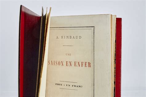 Rimbaud Une Saison En Enfer Edition Originale Edition Originale