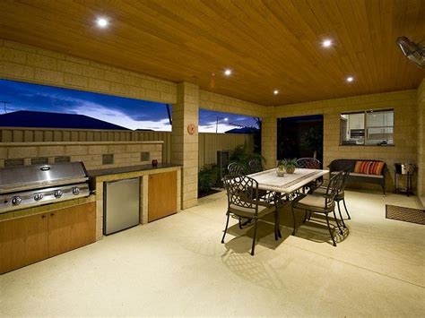 outdoor living design  bbq area   real australian home