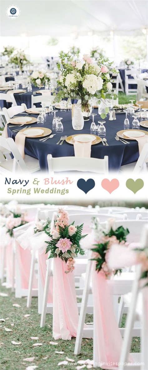 Elegant Navy Blue Wedding Color Palettes