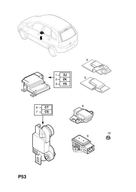 Opel Meriva A Air Bag Control Unit Opel Epc Online Nemigaparts