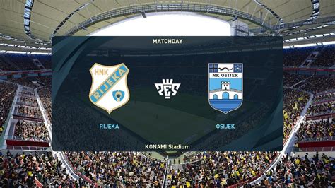 HNK Rijeka Vs NK Osijek 02 04 2023 HNL PES 2021 YouTube