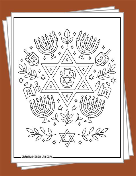 25 Hanukkah Coloring Pages | Free PDF Printables