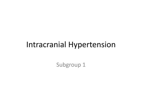 Increased Intracranial Pressure In Pregnancy 8