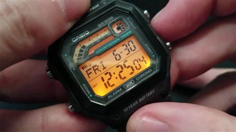 How To Set The Casio Ws H Watch Time And Date Youtube